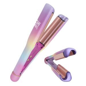 CHI Vibes Wave On Multifunction Waver in Pastel Rainbow & Rose Gold